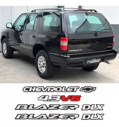 Kit Faixa Blazer Dlx Executive 1999 4.3 V6 Adesivo Dourado