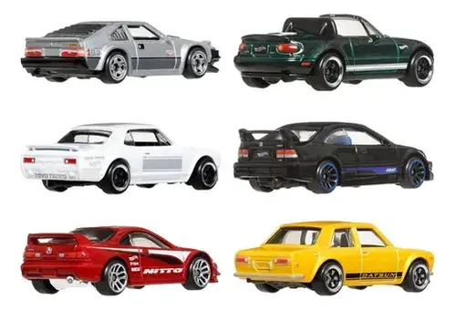 Hot Wheels Pack 6 - Silver Séries - Streets Of Japan 1/64 | Frete