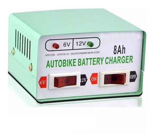 Cargador De Baterias Auto Moto 12/6 Volt 8 Amp Con Envio 