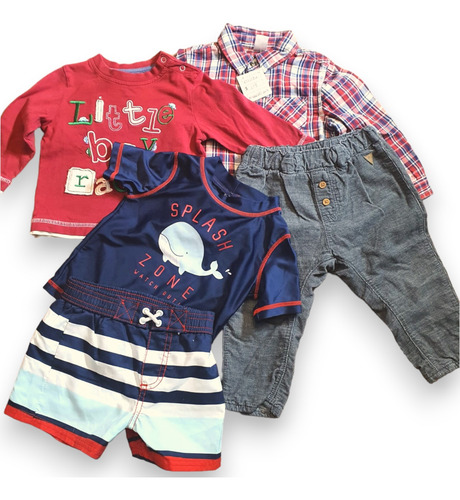 Set 5 Prendas Niño 12 M Mon Caramel, H&m, Carter´s, George (Usado)