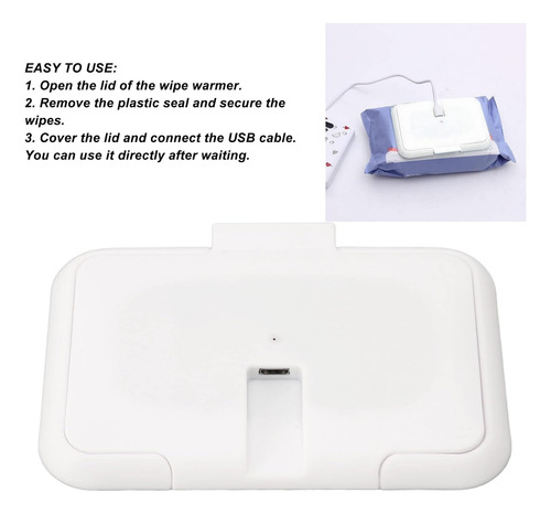 Calentador Portable Estink Para Toallitas Húmedas Blanco