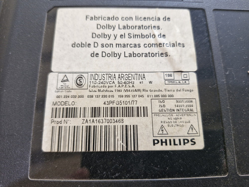 Philips 43pfg5101 Roto (Usado)