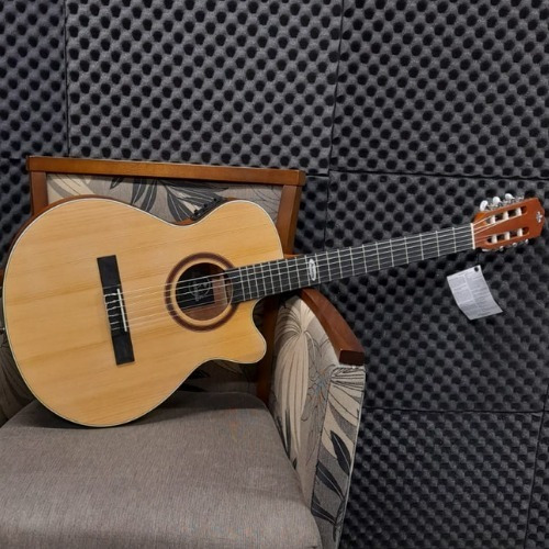 Imagem 3 de 8 de Violão Strinberg Sl200c Super Flat Nylon Ns Natural Acet