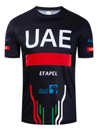 Camiseta Impresa En 3d Del Equipo Ciclista Uae Pro