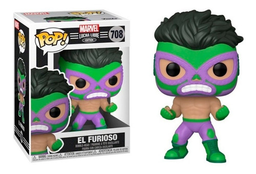 El Furioso Funko Pop 708 Marvel Lucha Libre 
