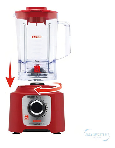 Liquidificador Power Max 1000w Arno Com 15 Velocidades