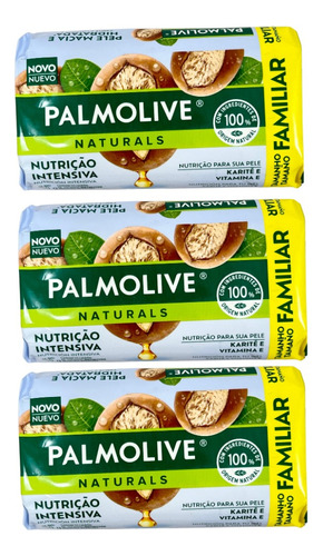 Jabón De Tocador Nutrición Intensiva 150g Palmolive Pack X3