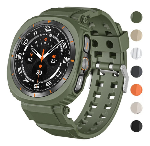 Capa De Tpu E Alça Para Samsung Galaxy Watch 7 Ultra Cor