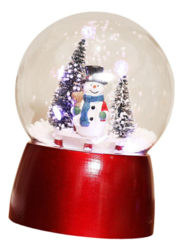 Bola De Nieve Iluminada Para Decoración Navideña, Regalo