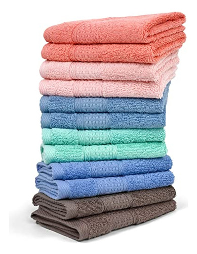 Wash Cloths 12 Pack For Body And Face, Bulk Wash Cloth ...