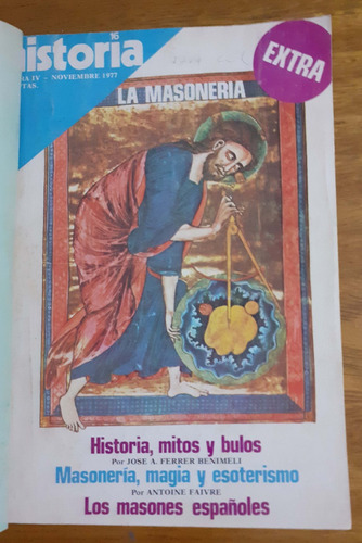 Lote X 4 Revista Historia 16 Masonería, Inquisición, Etc 