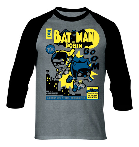 Camiseta Batman Y Robin Camibuso Raglan Series Pop