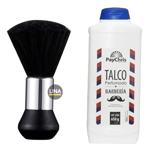 Bota Pelo Dispensador + Talco De Barberia Fragancia 500g