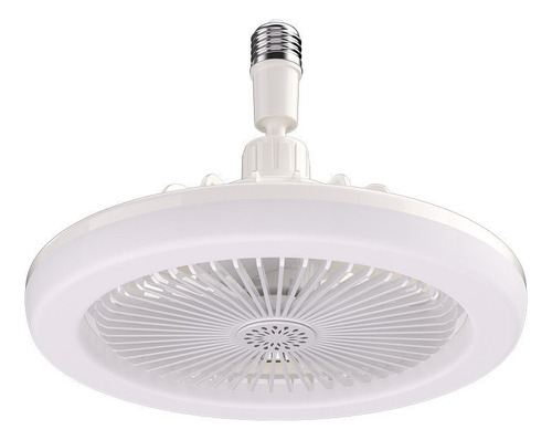 Ventilador De Techo Lampara Led Silencioso Moderno E27 Color De La Estructura Blanco