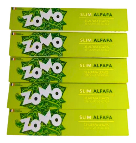 Kit Sedas Zomo Alfafa Slim King Size 5 Unid Enrolar Bolar