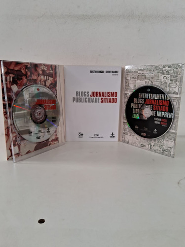 2 Dvd's + Livro Jornalismo Sitiado Eugenio Bucci Sidnei Basi (Usado)