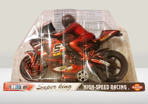 Juguete Moto De Carrera A Friccion High Speed Super King