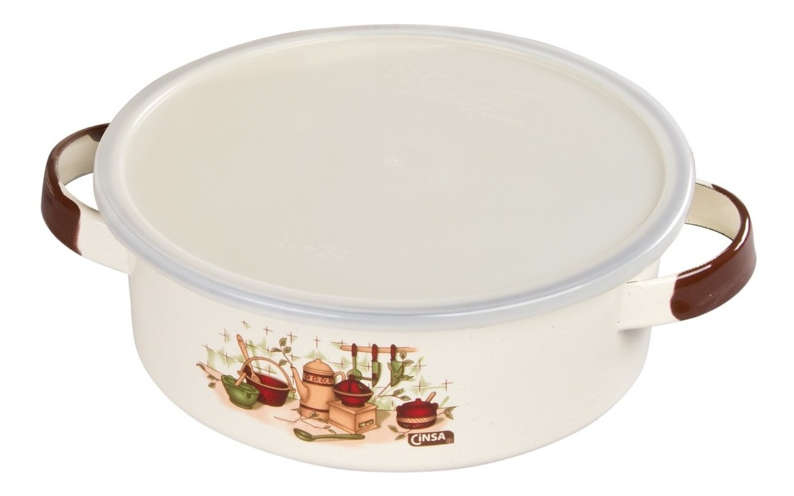 Batería De Cocina Clásica De Peltre Armonía Plus Color Crema | TIENDA CINSA