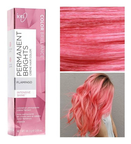 Tinte Ion Permanente En Crema 58.2g Flamingo