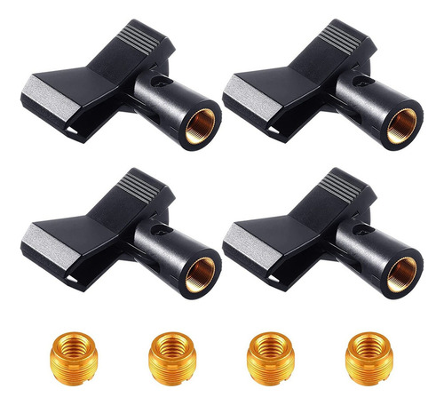 A 4pc Soportes De Micrófono Clips Soporte Para Pinza