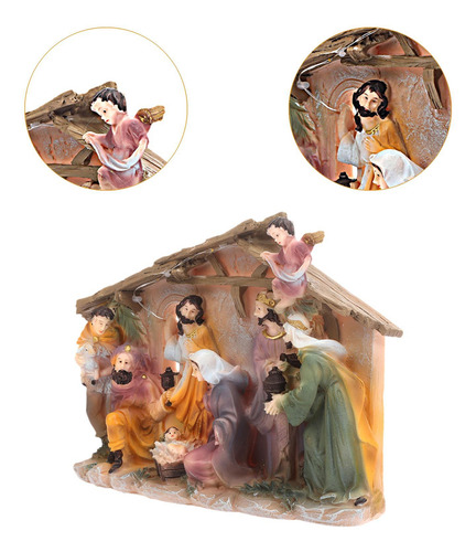 Juego De Figuras De Belén Navideño, Coleccionables, Adorno