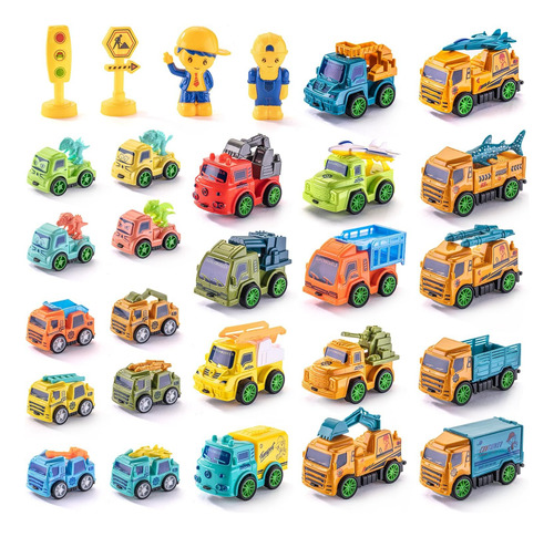Seventhduck Juego De Vehículos De Juguete De Carreras Con Re