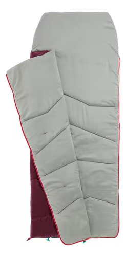 Sleeping Bag Quechua Para Camping Niños Mh100 10°c Ciruela Ciruela Derecho