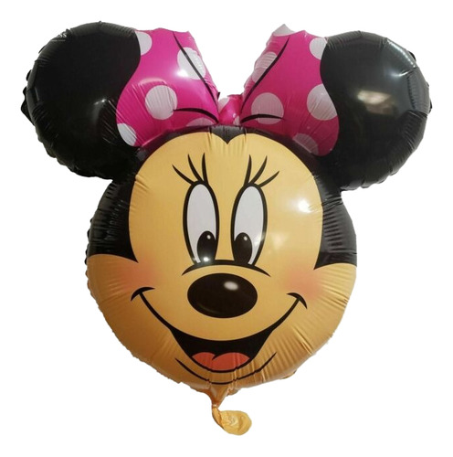 15globos Cabeza Mickey De 30 Centros Rosa Globo Metalizado Minnie Rosa 30 X 35