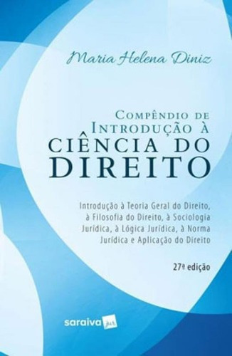 Compêndio De Introdução À Ciência Do Direito - 27ª Edi