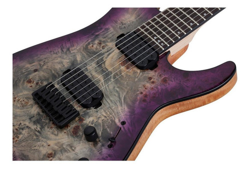 Guitarra eléctrica Schecter C-7 Pro de caoba aurora burst con diapasón de wengué