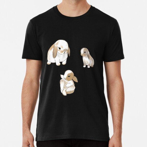 Remera Lop Bunnies (fondo Gris Pardo) Algodon Premium