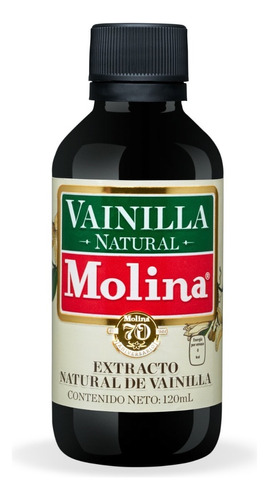 Vainilla Extracto Molina Natural 120 Ml Gourmet Repostería