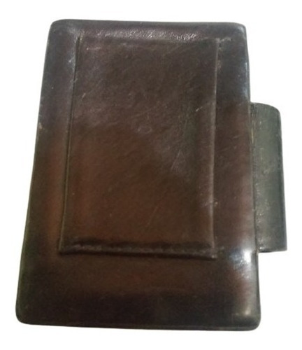 Porta Cigarro Cigarrera Metal Semicuero (Usado)