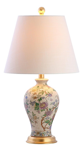 Jonathan Y Jyl3009a Grace 24 Floral Led Candeeiro De Mesa C