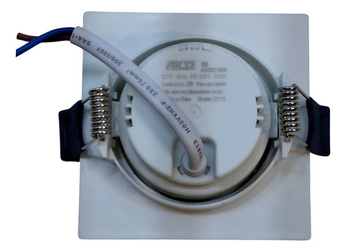 Aksi Spot Blanco Cuadrado 3w Luz Calida 3 Pieza