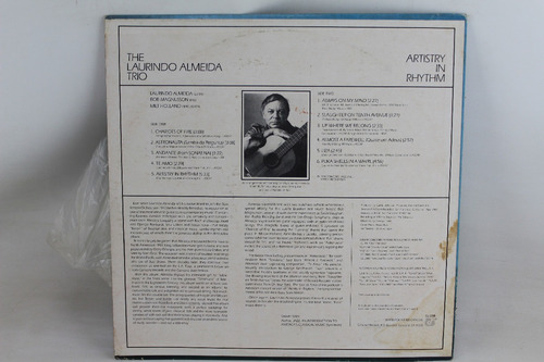 D1814 The Laurindo Almeida Trio -- Artistry In Rhythm Lp (Usado)