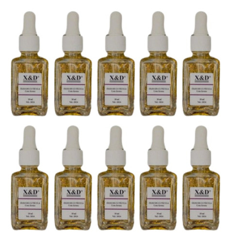 Kit 10 Óleos De Cutículas Hidratante E Revitalizante 30ml