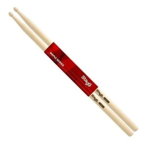 Imagen 2 de 8 de Palillos Stagg Sm5a Maple 5a Con Punta Madera Par