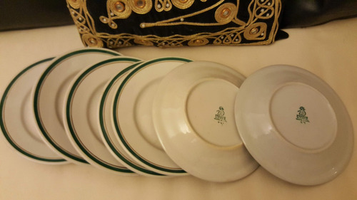 Plato Postre Mesa Porcelana Lozadur Argentina Ocho (Usado)