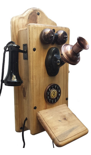 Telefone Antigo Retro Vintage Artesanal Papai