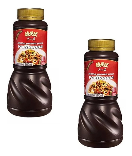 02 Molho Pronto Para Yakissoba Yakisoba Alfa 500ml