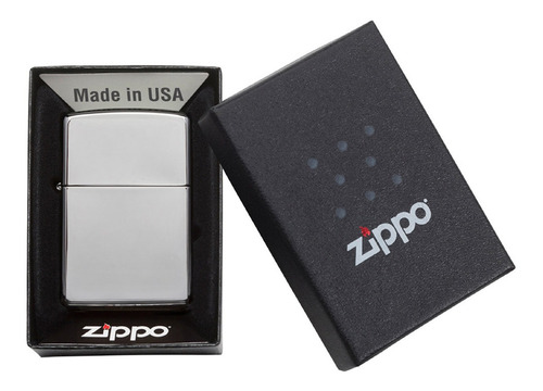 Imagen 4 de 10 de Encendedor Zippo Lighter High Polish Chrome Plata