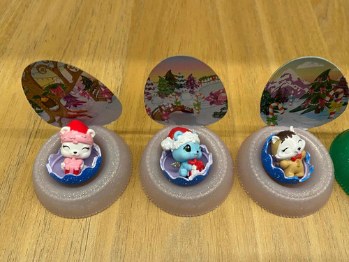 Miniaturas Hatchimals Natal (ver Descrição) (Usado)