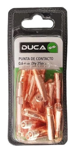 Punta De Contacto P Mig 0.6mm Minimig 130-180 Duca 25 Pcs