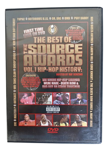 Dvd The Best Of The Source Awards Vol.1 Hip Hop History (Usado)