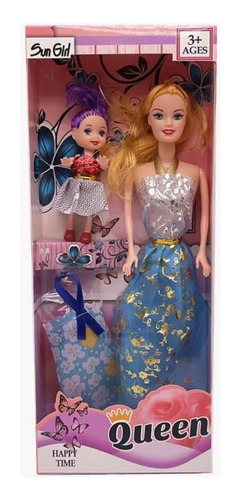 Muñecas Tipo  Barbie Princesas Con Accesorios Para Niñas