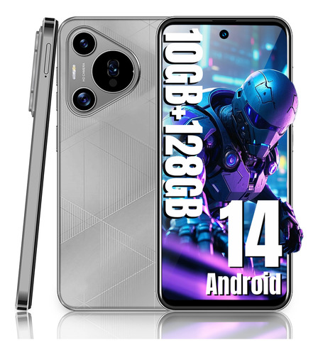 Teléfono Octa-core Dual Sim Android 14.0 Batería 6500mah 10gb + 128gb 21mp Camara 6.56 Pulgadas Smartphone Celular YUANSHEN