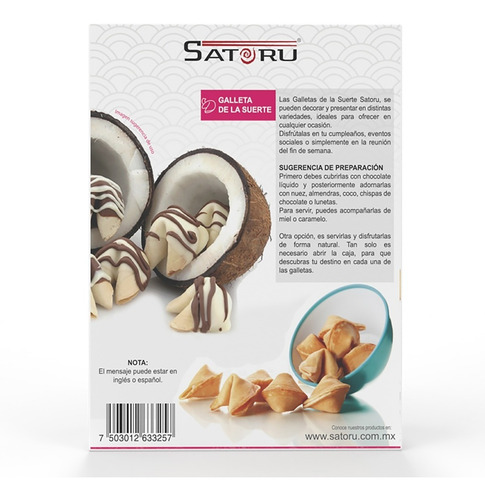 Imagen 6 de 7 de Galleta De La Suerte 10 Piezas / 90g