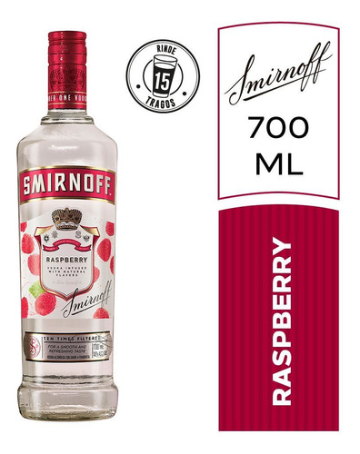 Vodka Smirnoff Raspberry 700ml