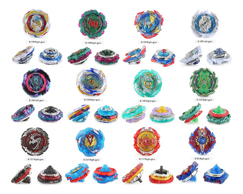 Battling Tops Box Set, Burst Gyro Toys 12 Spinning Tops 2 La
